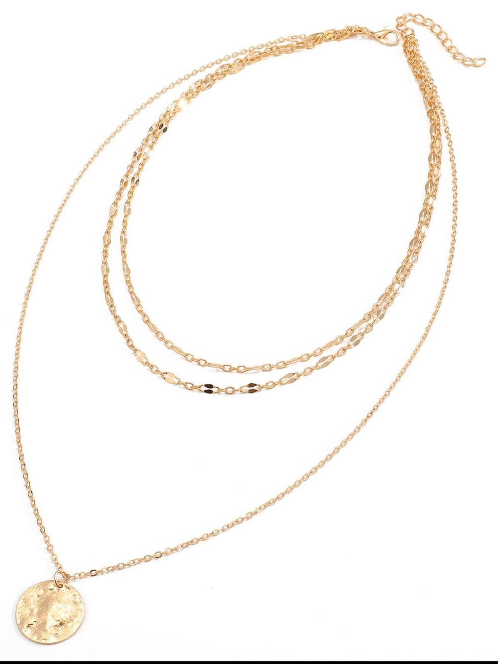 Gold layered necklace - Picture 3 of 3